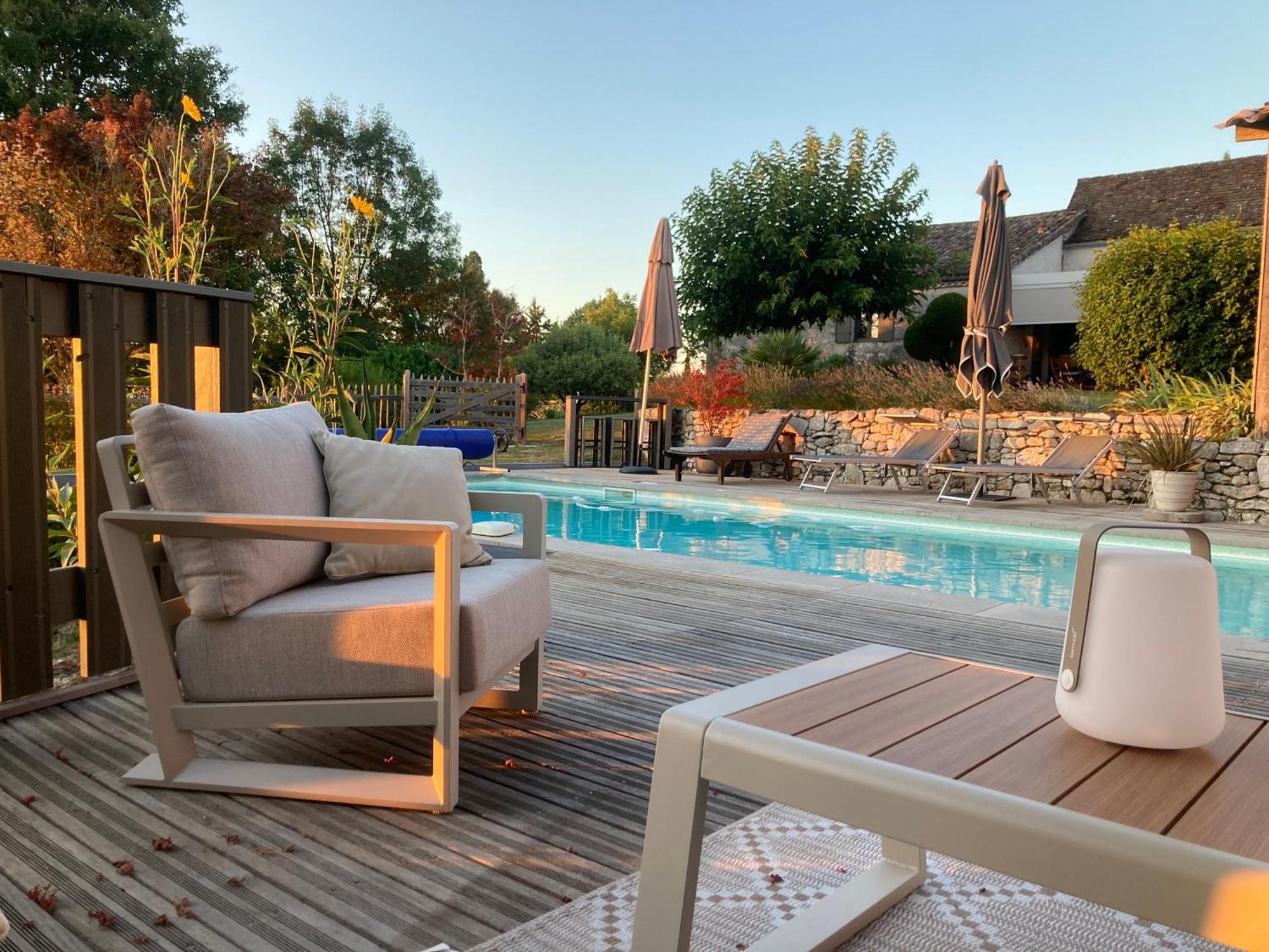 Bed and Breakfast La Ferme Buissonniere Bardou Exterior foto